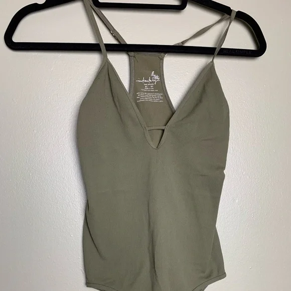 Free People Olive Bodysuit - Picture 1 of 5